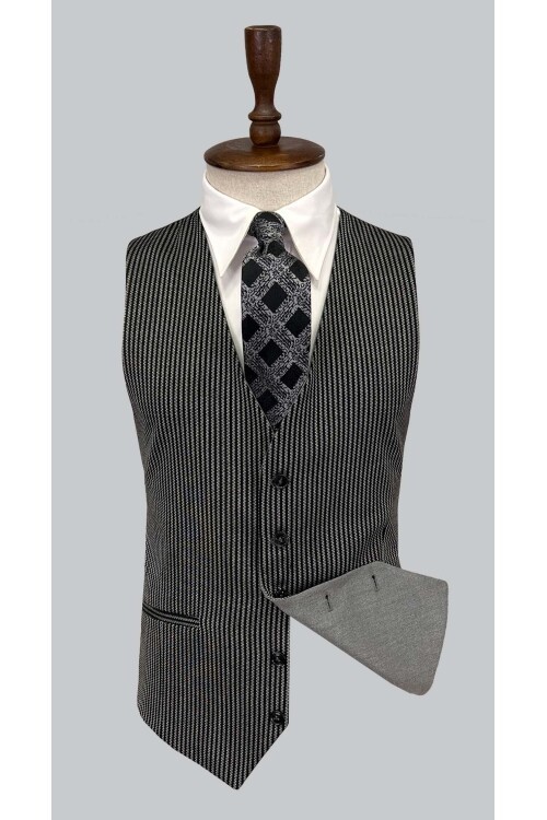 SUIT SARTORIA AÇIK GRİ ÇİFT YÖNLÜ YELEKLİ TAKIM ELBİSE 2917