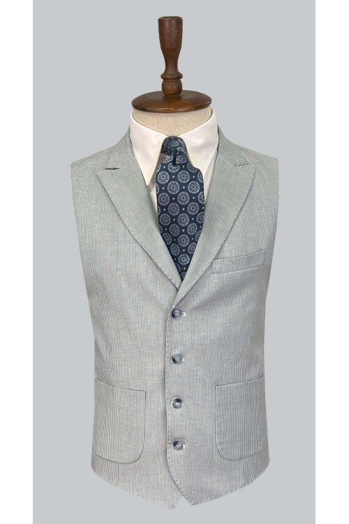 SUIT SARTORIA AÇIK MAVİ KETEN TAKIM ELBİSE  2675