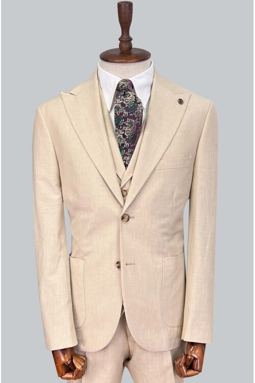 SUIT SARTORIA BEJ KETEN TAKIM ELBİSE 2675