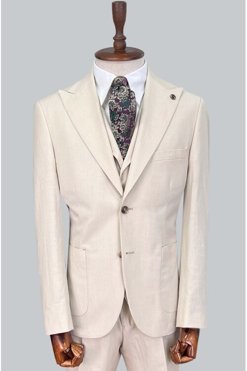 SUIT SARTORIA BEJ KETEN TAKIM ELBİSE 2675