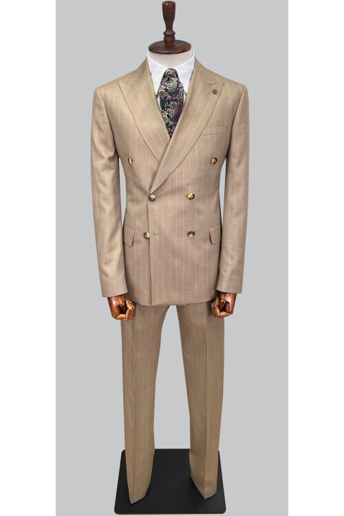 SUIT SARTORIA BEJ KRUVAZE TAKIM ELBİSE 2727