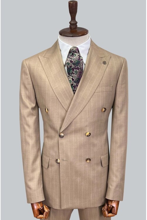 SUIT SARTORIA BEJ KRUVAZE TAKIM ELBİSE 2727