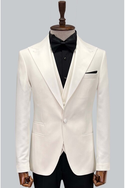 SUIT SARTORIA BEYAZ DAMATLIK 5614