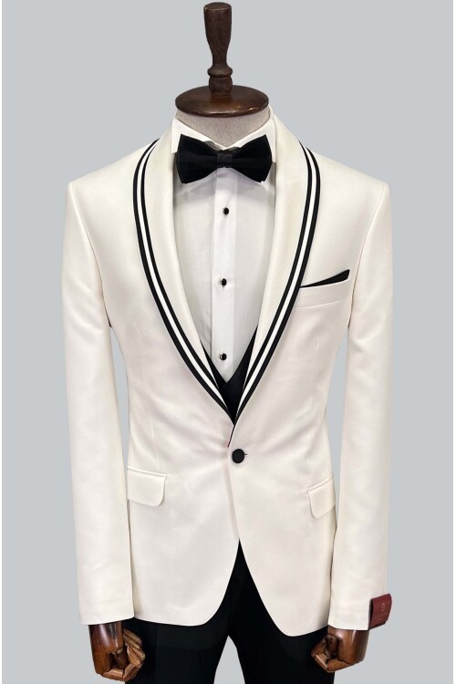 SUIT SARTORIA BEYAZ DAMATLIK 5617