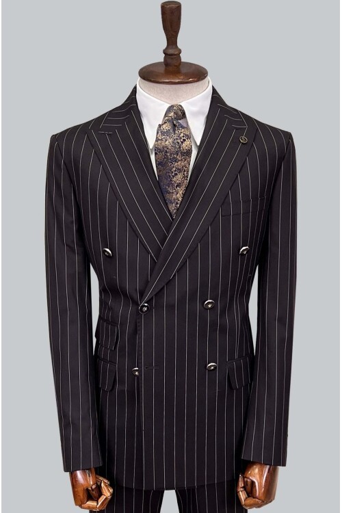 SUIT SARTORIA BORDO ÇİZGİLİ KRUVAZE TAKIM 2884