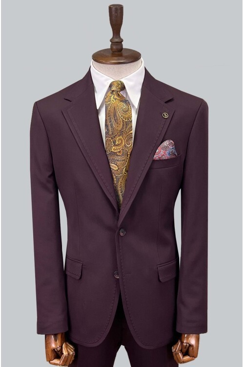 SUIT SARTORIA BORDO TAKIM ELBİSE 2596