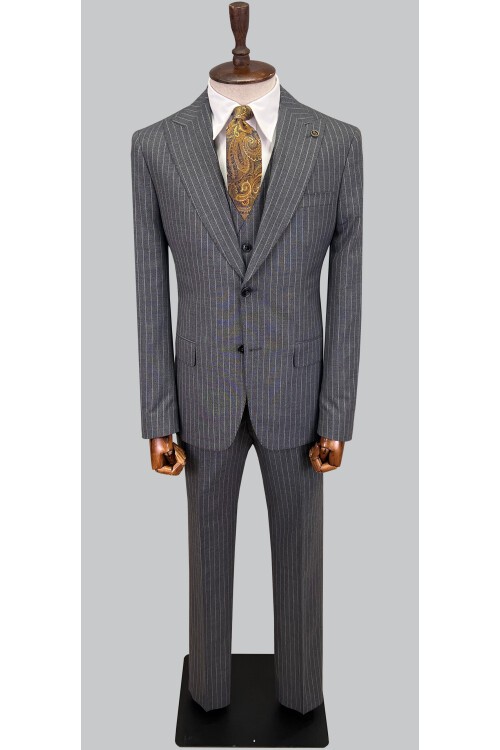 SUIT SARTORIA ÇİZGİLİ GRİ TAKIM ELBİSE 2760