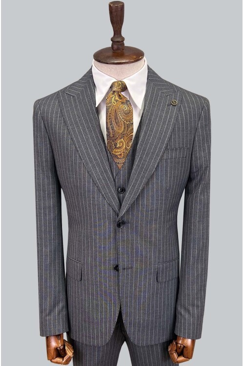 SUIT SARTORIA ÇİZGİLİ GRİ TAKIM ELBİSE 2760