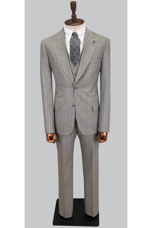 SUIT SARTORIA ÇİZGİLİ GRİ TAKIM ELBİSE 2760