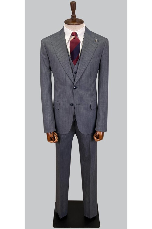 SUIT SARTORIA ÇİZGİLİ KOYU GRİ TAKIM ELBİSE 2760