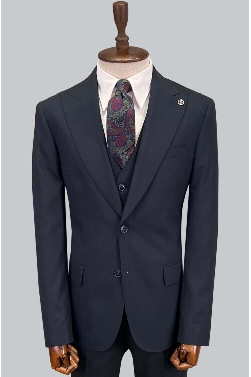 SUIT SARTORIA ÇİZGİLİ LACİVERT TAKIM ELBİSE 2760