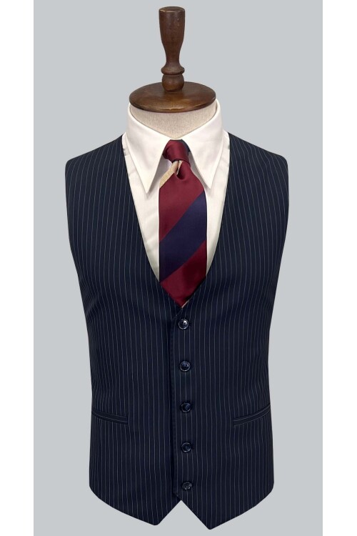 SUIT SARTORIA ÇİZGİLİ LACİVERT TAKIM ELBİSE 2909