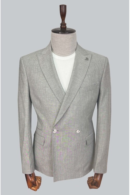 SUIT SARTORIA GRİ KETEN CEKET 4453