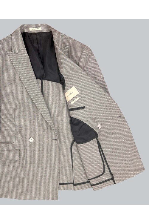 SUIT SARTORIA GRİ KETEN CEKET 4453