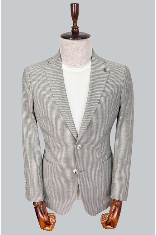 SUIT SARTORIA GRİ KETEN CEKET 4455