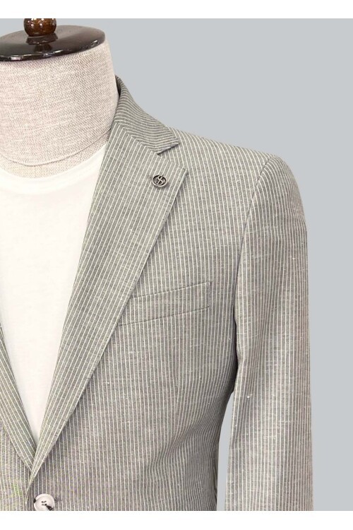 SUIT SARTORIA GRİ KETEN CEKET 4455