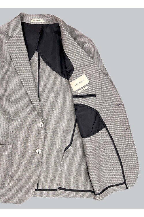 SUIT SARTORIA GRİ KETEN CEKET 4455