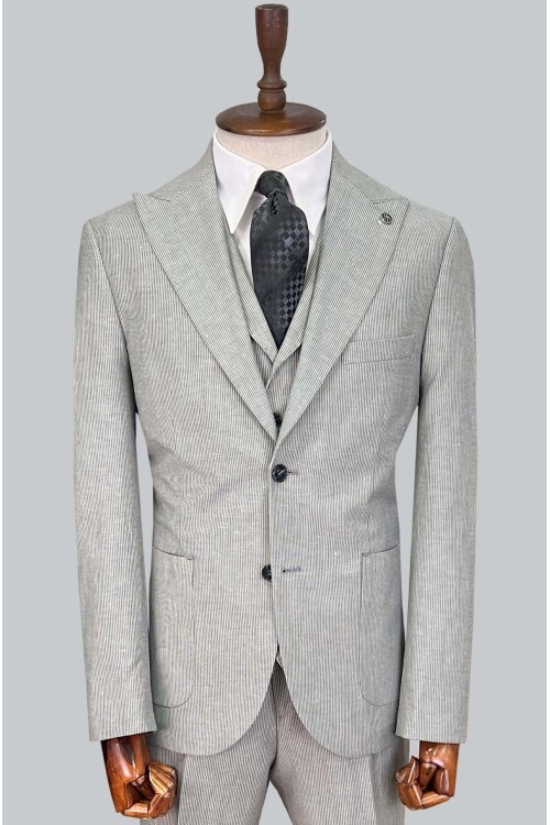 SUIT SARTORIA GRİ KETEN TAKIM ELBİSE 2675