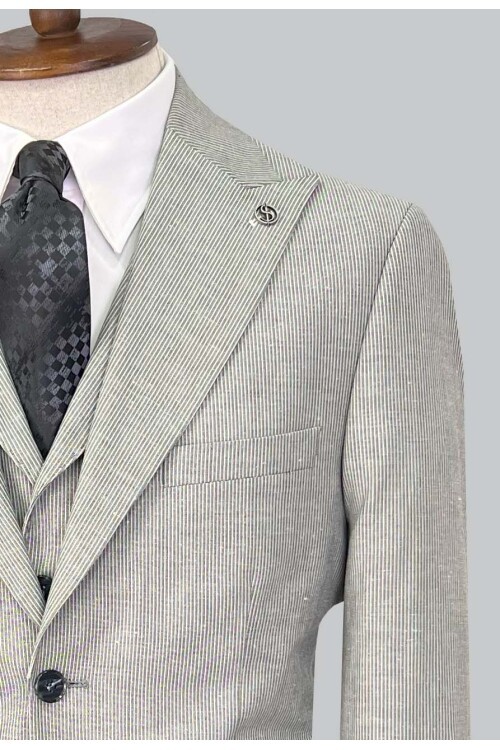 SUIT SARTORIA GRİ KETEN TAKIM ELBİSE 2675