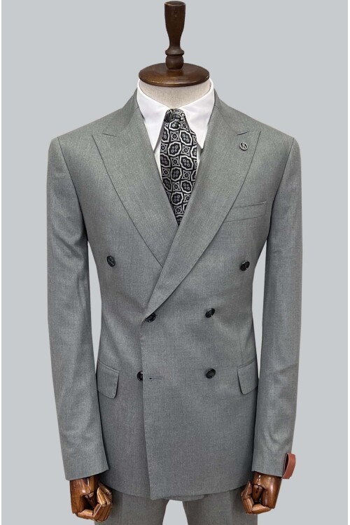 SUIT SARTORIA GRİ KRUVAZE TAKIM ELBİSE 2569