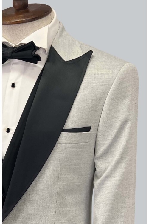 SUIT SARTORIA GRİ SİVRİ YAKA DAMATLIK 5648