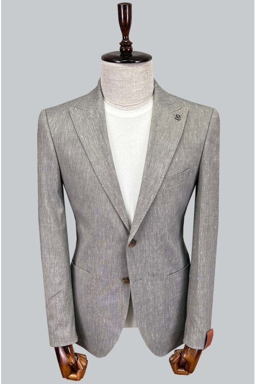 SUIT SARTORIA KETEN GRİ CEKET 4371