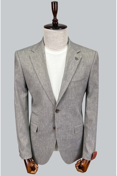 SUIT SARTORIA KETEN GRİ CEKET 4372