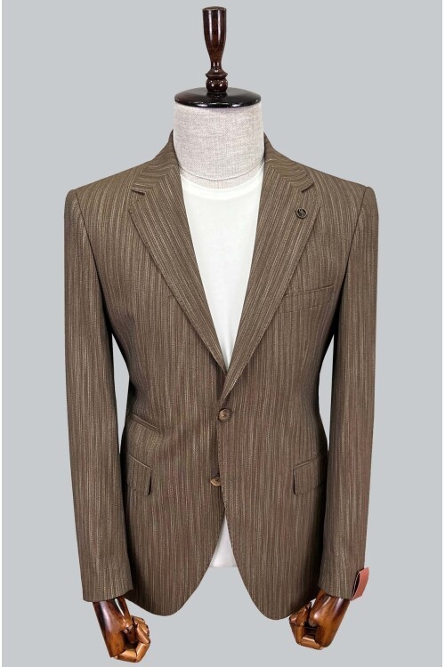 SUIT SARTORIA KETEN KAHVERENGİ CEKET 4372