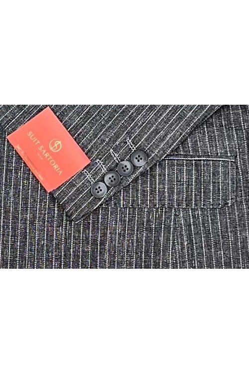 SUIT SARTORIA KETEN KOYU GRİ CEKET 4372