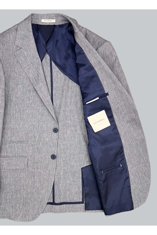 SUIT SARTORIA KETEN LACİVERT CEKET 4372