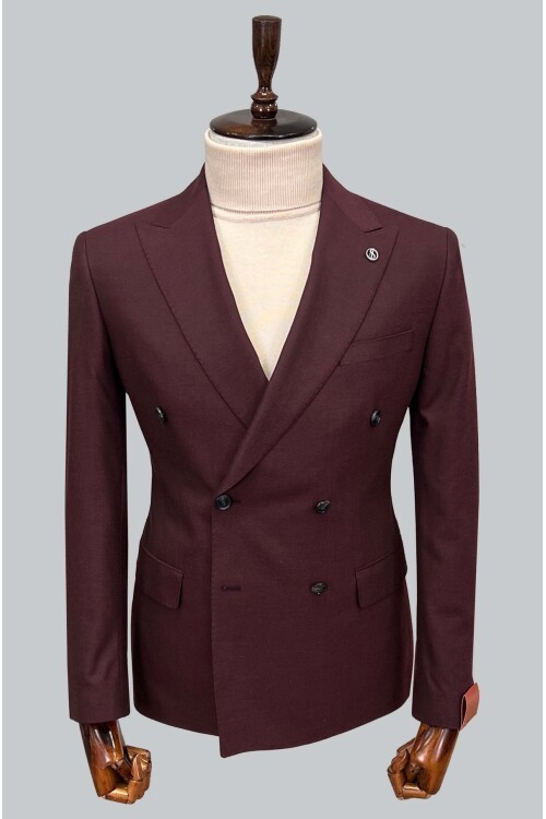 SUIT SARTORIA KRUVAZE BORDO CEKET 4533