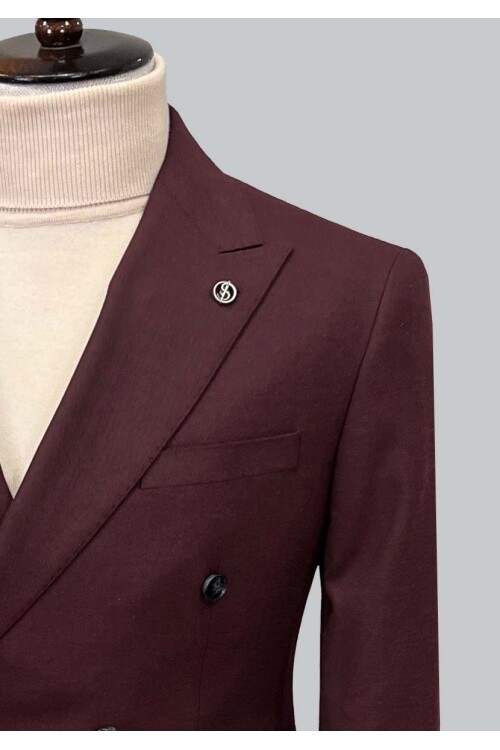 SUIT SARTORIA KRUVAZE BORDO CEKET 4533