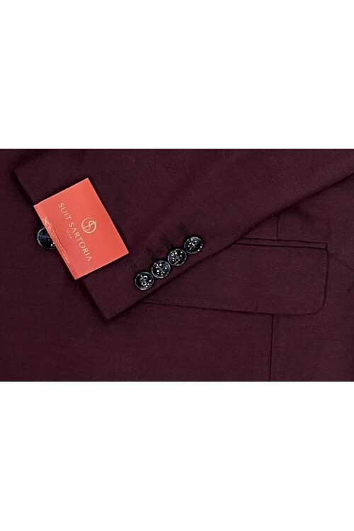 SUIT SARTORIA KRUVAZE BORDO CEKET 4533