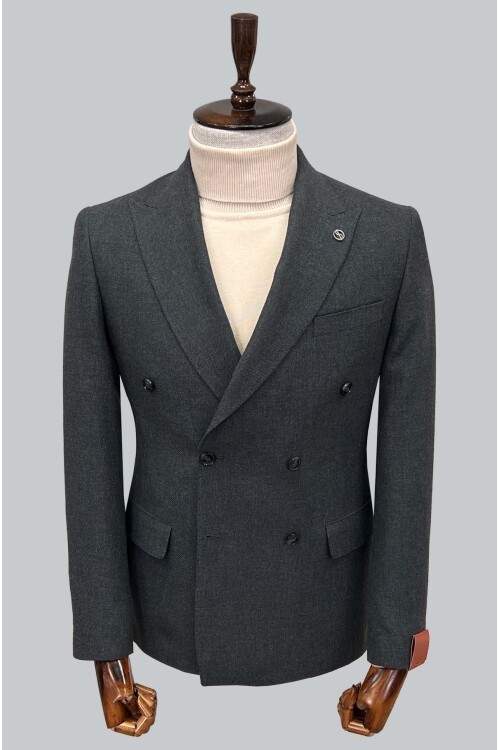 SUIT SARTORIA KRUVAZE KOYU GRİ CEKET 4533