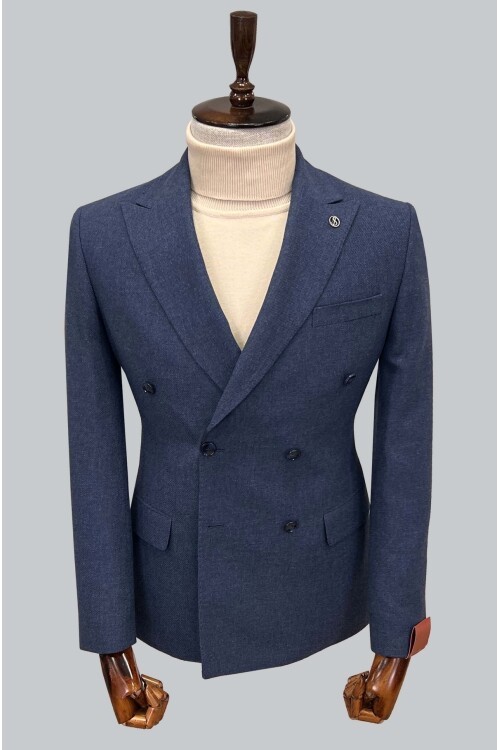 SUIT SARTORIA KRUVAZE MAVİ CEKET 4533