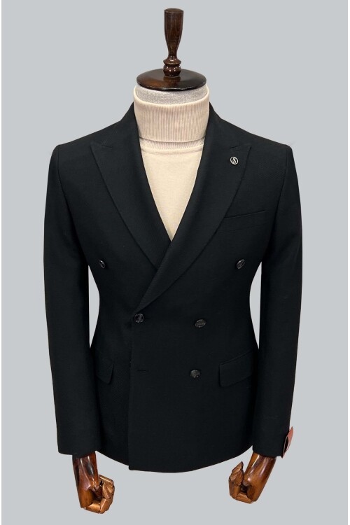 SUIT SARTORIA KRUVAZE SİYAH CEKET 4533