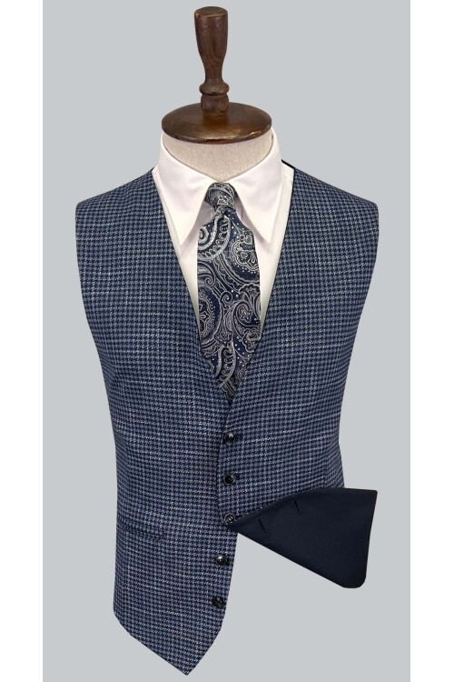 SUIT SARTORIA LACİVERT ÇİFT YÖNLÜ YELEKLİ TAKIM ELBİSE 2810