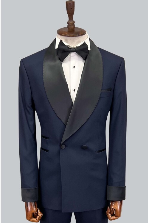 SUIT SARTORIA LACİVERT KRUVAZE DAMATLIK 5650