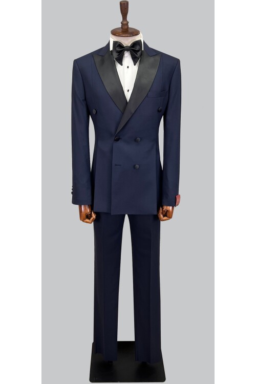 SUIT SARTORIA LACİVERT KRUVAZE DAMATLIK 5651