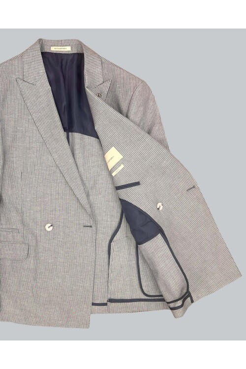 SUIT SARTORIA MAVİ KETEN CEKET 4453