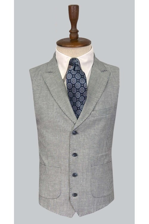 SUIT SARTORIA MAVİ KETEN TAKIM ELBİSE 2675