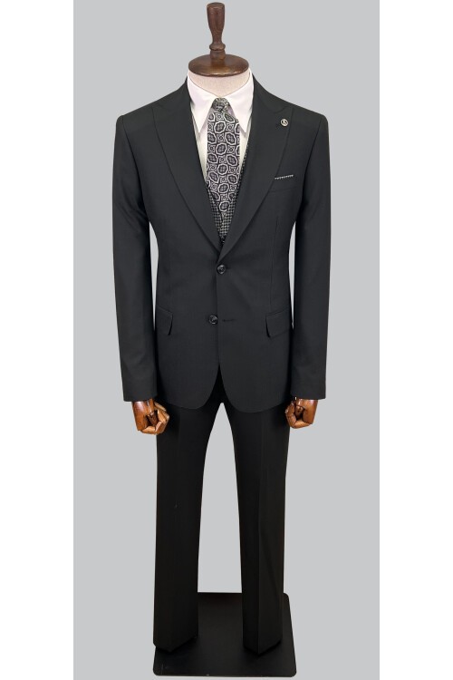 SUIT SARTORIA SİYAH ÇİFT YÖNLÜ YELEKLİ TAKIM ELBİSE 2810