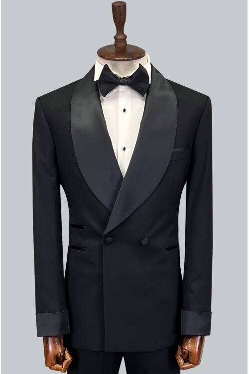 SUIT SARTORIA SİYAH KRUVAZE DAMATLIK 5650