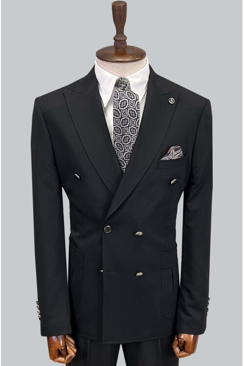 SUIT SARTORIA SİYAH KRUVAZE TAKIM ELBİSE 2802