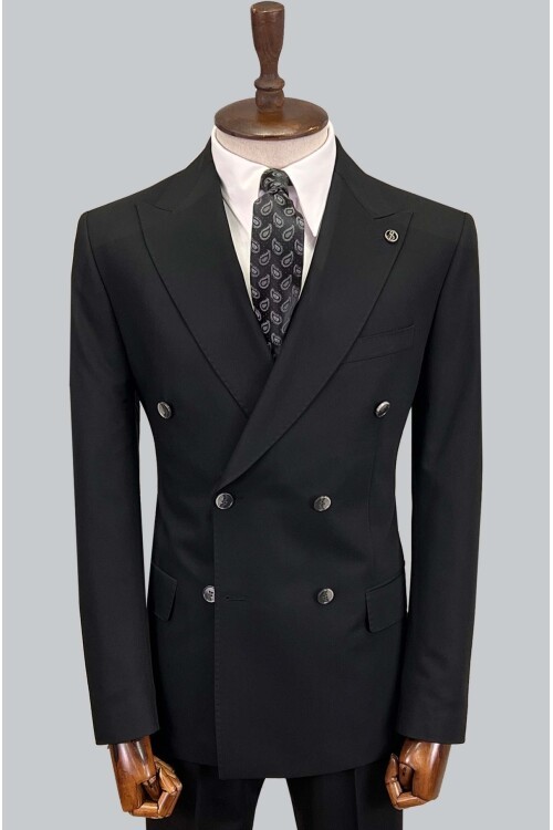 SUIT SARTORIA SİYAH KRUVAZE TAKIM ELBİSE 2821