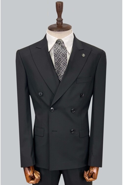 SUIT SARTORIA SİYAH YÜN TAKIM ELBİSE 2621