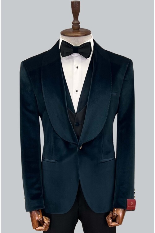 SUIT SARTORIA YEŞİL KADİFE DAMATLIK 5581