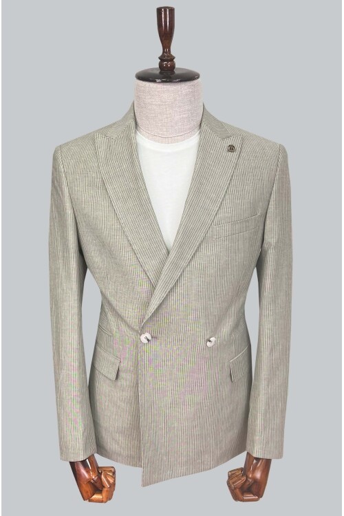 SUIT SARTORIA YEŞİL KETEN CEKET 4453