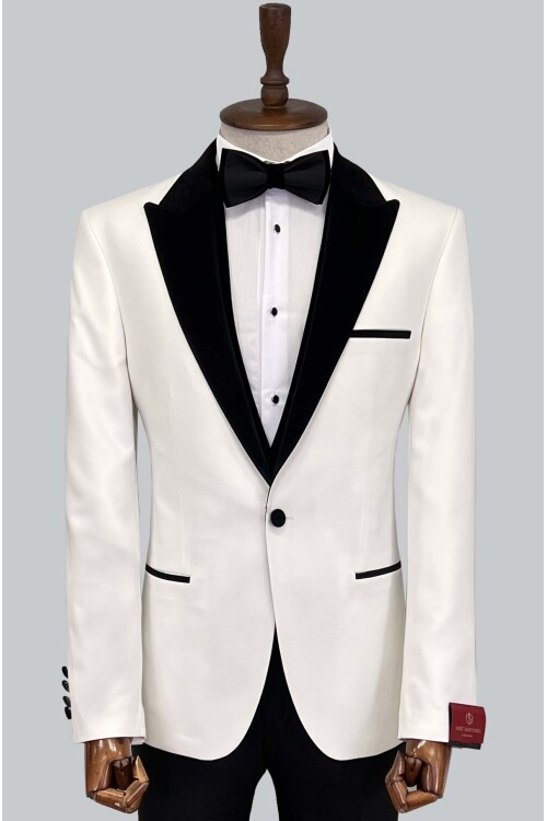 SUIT SARTORIA BEYAZ DAMATLIK 5558