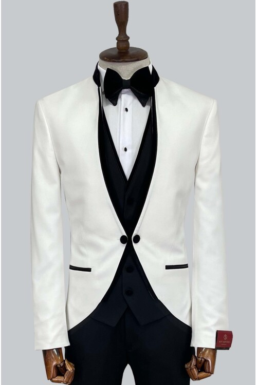 SUIT SARTORIA BEYAZ DAMATLIK 5574